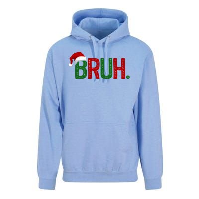 Bruh Funny Christmas Holiday Unisex Surf Hoodie