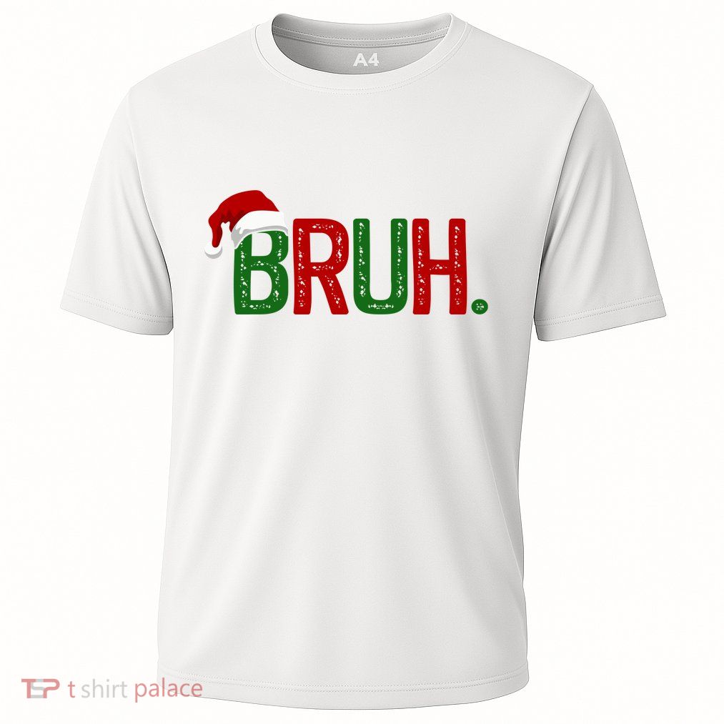 Bruh Funny Christmas Holiday Cooling Performance Crew T-Shirt