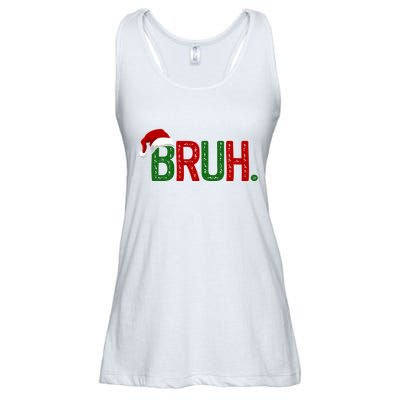 Bruh Funny Christmas Holiday Ladies Essential Flowy Tank