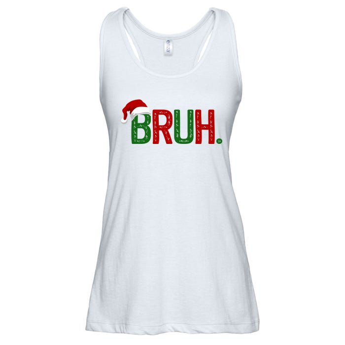 Bruh Funny Christmas Holiday Ladies Essential Flowy Tank