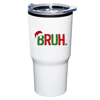 Bruh Funny Christmas Holiday Tumbler