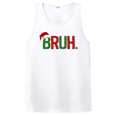 Bruh Funny Christmas Holiday PosiCharge Competitor Tank