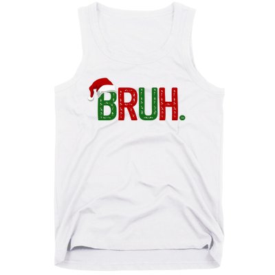 Bruh Funny Christmas Holiday Tank Top