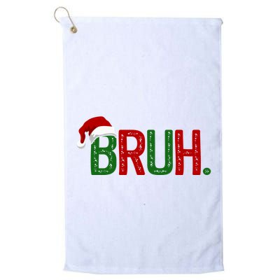 Bruh Funny Christmas Holiday Golf Towel
