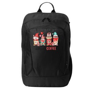 But First Coffee Gnomes Happy Valentines Day Coffee Lovers City Backpack