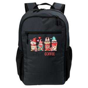 But First Coffee Gnomes Happy Valentines Day Coffee Lovers Daily Commute Backpack