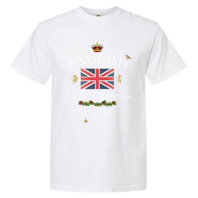 British Family Christmas Crew Union Jack Flag United Kingdom Cool Gift Garment-Dyed Heavyweight T-Shirt