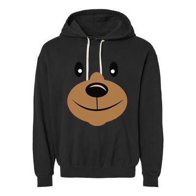 BEAR FACE Costume Halloweens Outfit Garment-Dyed Fleece Hoodie