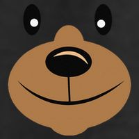 BEAR FACE Costume Halloweens Outfit 7 Panel Mesh Trucker Snapback Hat