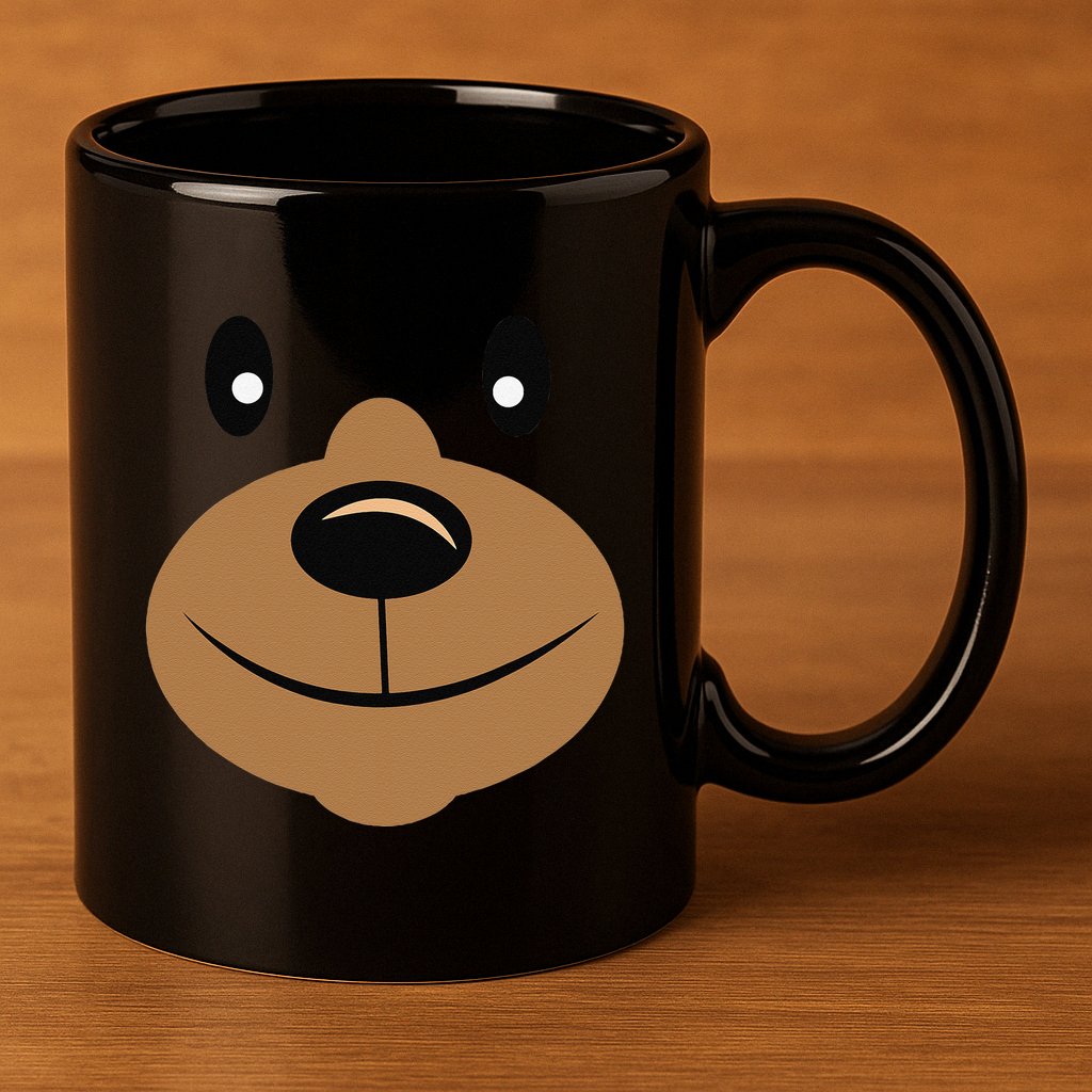 BEAR FACE Costume Halloweens Outfit 11oz C Handle Ceramic Mug