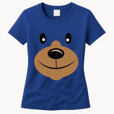BEAR FACE Costume Halloweens Outfit Womens T-Shirt