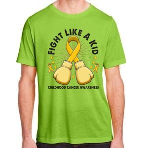 Boxing Fight Childhood Cancer Awareness Adult ChromaSoft Performance T-Shirt