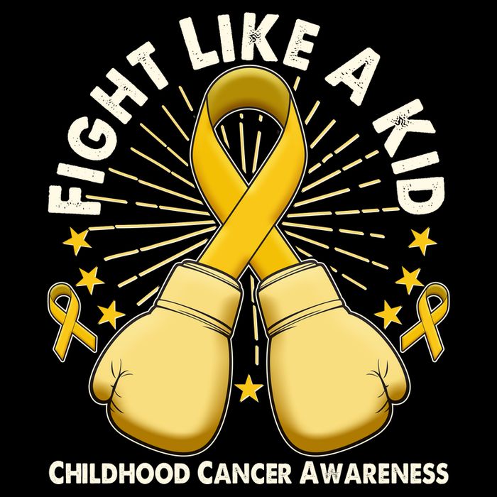 Boxing Fight Childhood Cancer Awareness Baby Bodysuit
