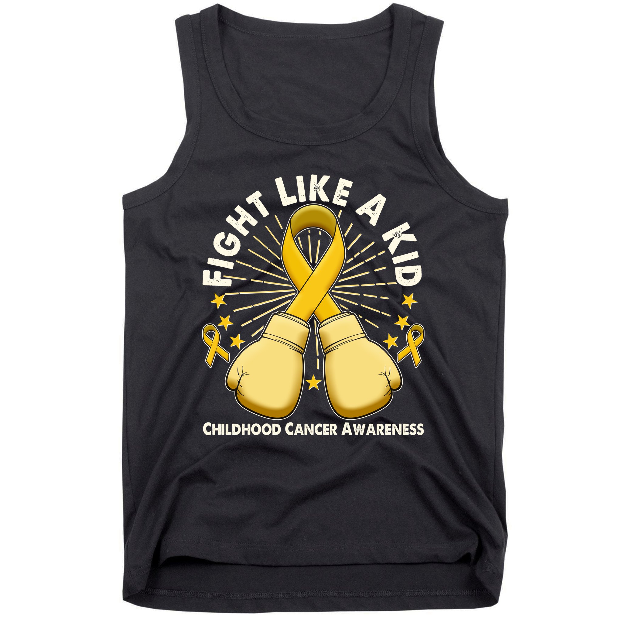 Boxing Fight Childhood Cancer Awareness Tank Top