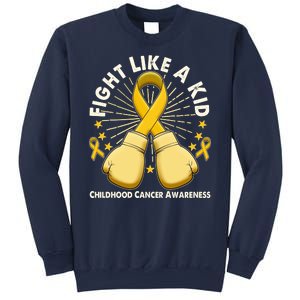 Boxing Fight Childhood Cancer Awareness Sweatshirt