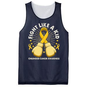 Boxing Fight Childhood Cancer Awareness Mesh Reversible Basketball Jersey Tank