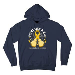 Boxing Fight Childhood Cancer Awareness Tall Hoodie