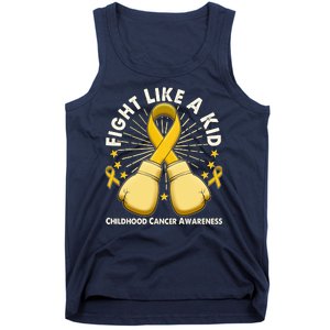 Boxing Fight Childhood Cancer Awareness Tank Top