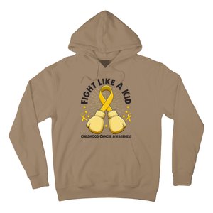 Boxing Fight Childhood Cancer Awareness Hoodie