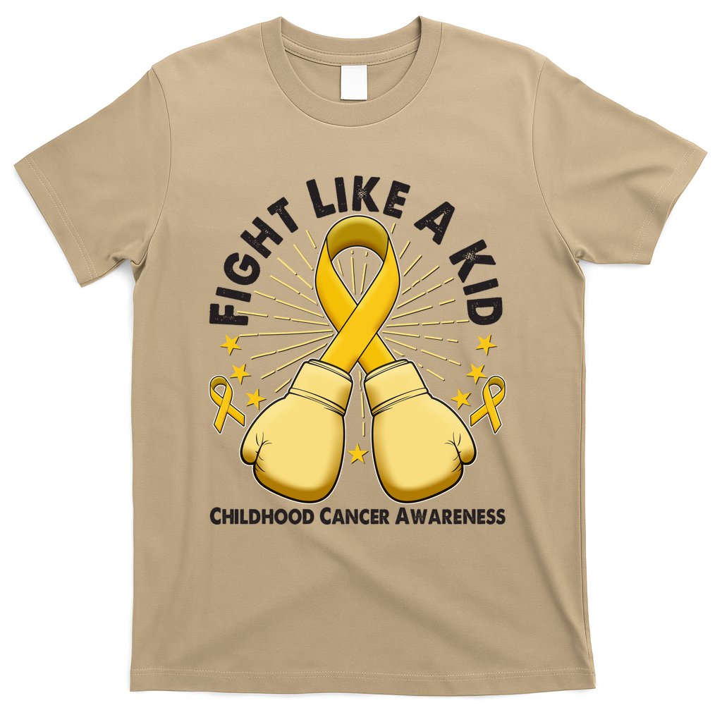 Boxing Fight Childhood Cancer Awareness T-Shirt
