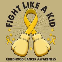 Boxing Fight Childhood Cancer Awareness T-Shirt