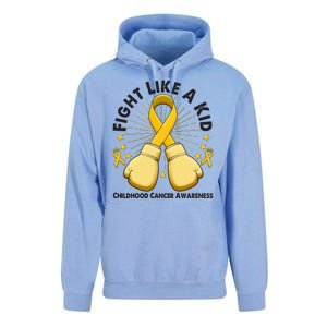 Boxing Fight Childhood Cancer Awareness Unisex Surf Hoodie