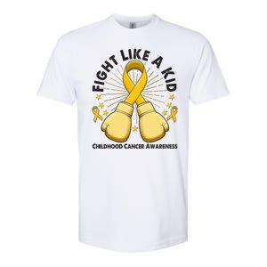 Boxing Fight Childhood Cancer Awareness Softstyle CVC T-Shirt