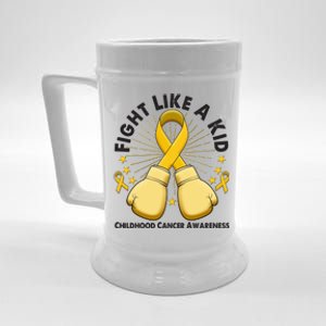 Boxing Fight Childhood Cancer Awareness Beer Stein