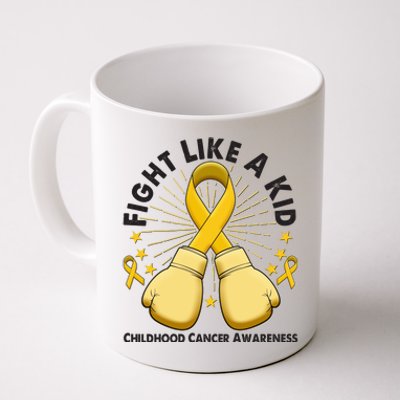 Boxing Fight Childhood Cancer Awareness Coffee Mug