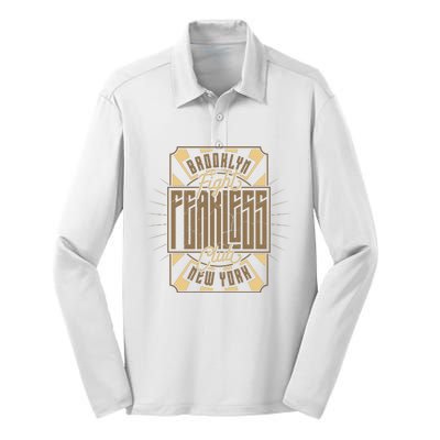 Brooklyn Fight Club Silk Touch Performance Long Sleeve Polo