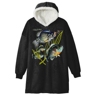 Black Fly Crappie Bluegill Fishing Panfish Flies Jig Hooded Wearable Blanket