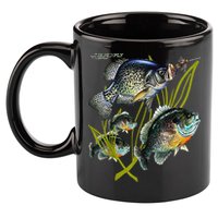 Black Fly Crappie Bluegill Fishing Panfish Flies Jig 11oz C Handle Ceramic Mug