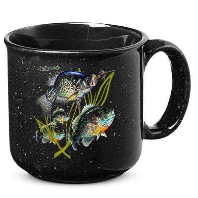 Black Fly Crappie Bluegill Fishing Panfish Flies Jig 15oz Campfire Ceramic Mug