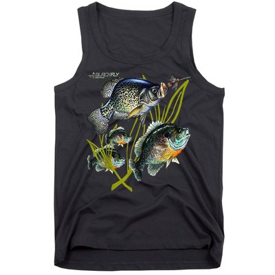 Black Fly Crappie Bluegill Fishing Panfish Flies Jig Tank Top