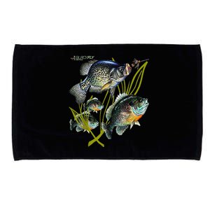 Black Fly Crappie Bluegill Fishing Panfish Flies Jig Microfiber Hand Towel