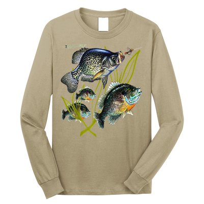 Black Fly Crappie Bluegill Fishing Panfish Flies Jig Long Sleeve Shirt
