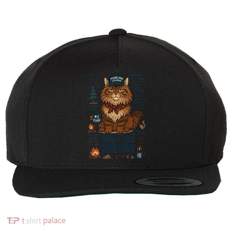 Big Fluff Cat Cozy Smart Loyal Kitty Gift Wool Snapback Cap