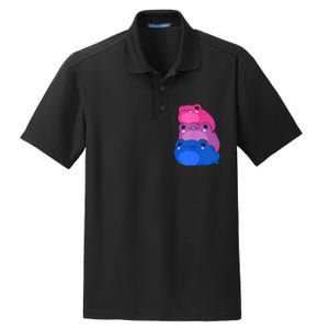 Bisexual Flag Color Frogs Subtle Bi Pride Lgbtq Aesthetic Dry Zone Grid Polo