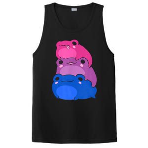 Bisexual Flag Color Frogs Subtle Bi Pride Lgbtq Aesthetic PosiCharge Competitor Tank