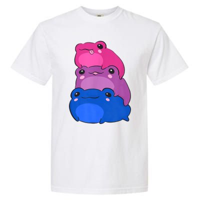 Bisexual Flag Color Frogs Subtle Bi Pride Lgbtq Aesthetic Garment-Dyed Heavyweight T-Shirt