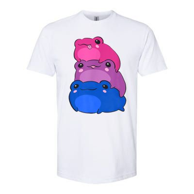 Bisexual Flag Color Frogs Subtle Bi Pride Lgbtq Aesthetic Softstyle® CVC T-Shirt