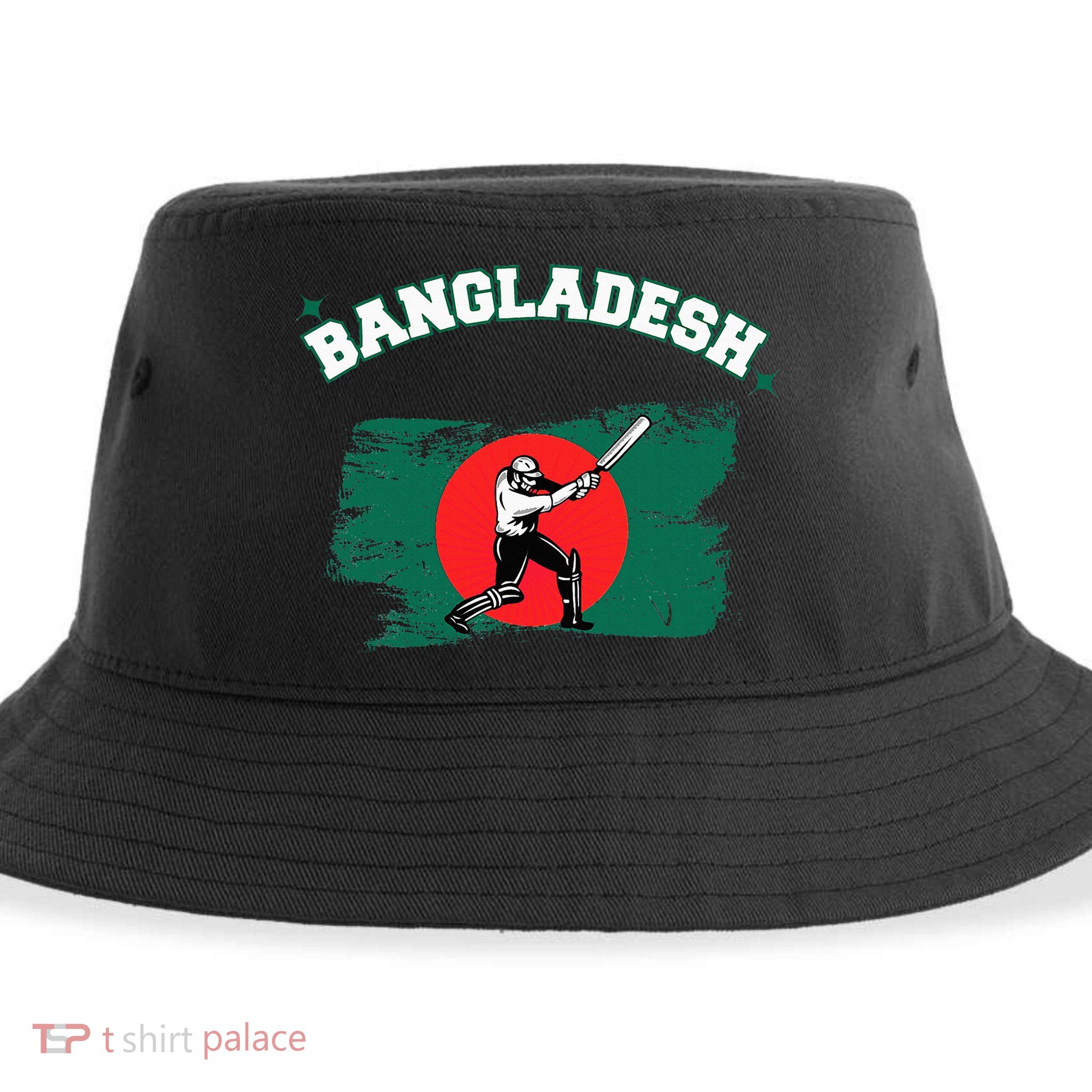 Bangladesh Flag Cricket Jersey Fans Player Sustainable Bucket Hat