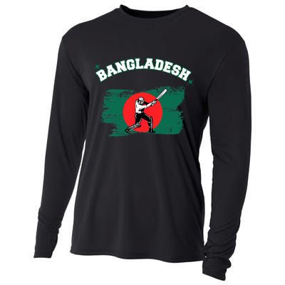 Bangladesh Flag Cricket Jersey Fans Player Cooling Performance Long Sleeve Crew