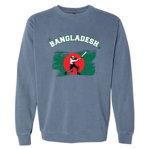 Bangladesh Flag Cricket Jersey Fans Player Garment-Dyed Sweatshirt