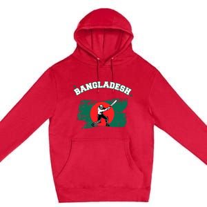 Bangladesh Flag Cricket Jersey Fans Player Premium Pullover Hoodie