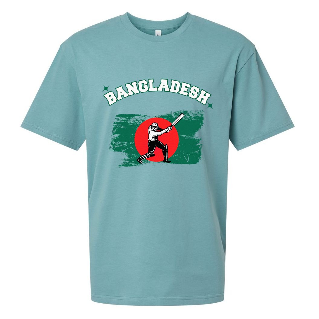 Bangladesh Flag Cricket Jersey Fans Player Sueded Cloud Jersey T-Shirt
