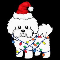 Bichon Frise Christmas Light Funny Dog Lover Gift Impact Tech Backpack