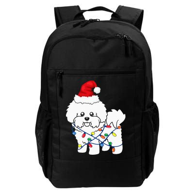 Bichon Frise Christmas Light Funny Dog Lover Gift Backpack