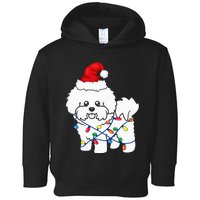 Bichon Frise Christmas Light Funny Dog Lover Gift Toddler Hoodie