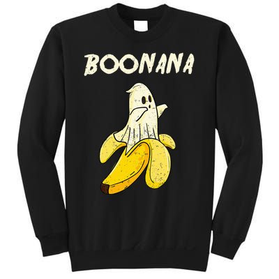 Boonana Funny Cute Banana Ghost Halloween Banana Lover Gifts Sweatshirt